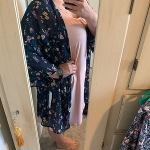 Massini pink dress with kimono